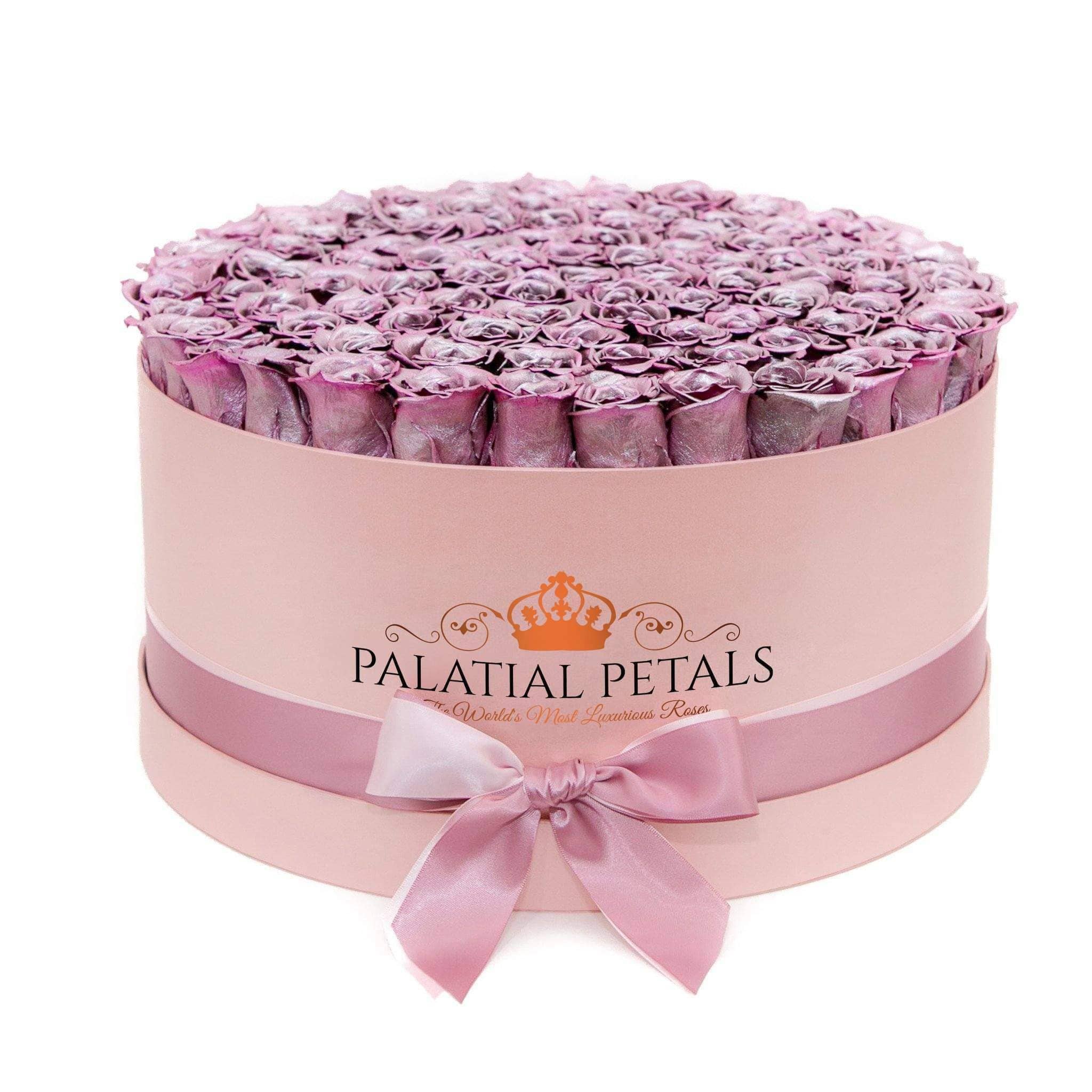 Limited Edition Metallic Pink Roses That Last A Year Palatial Petals