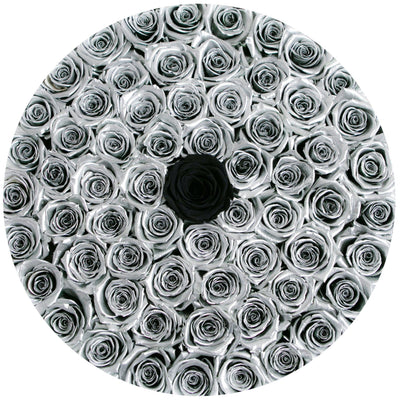 Silver Roses In A Box Preserved