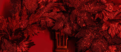CHRISTMAS HOLIDAY ROSES BANNER