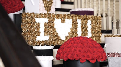 Luxury preserved roses "I love you" bouquet in red for Valentine’s Day