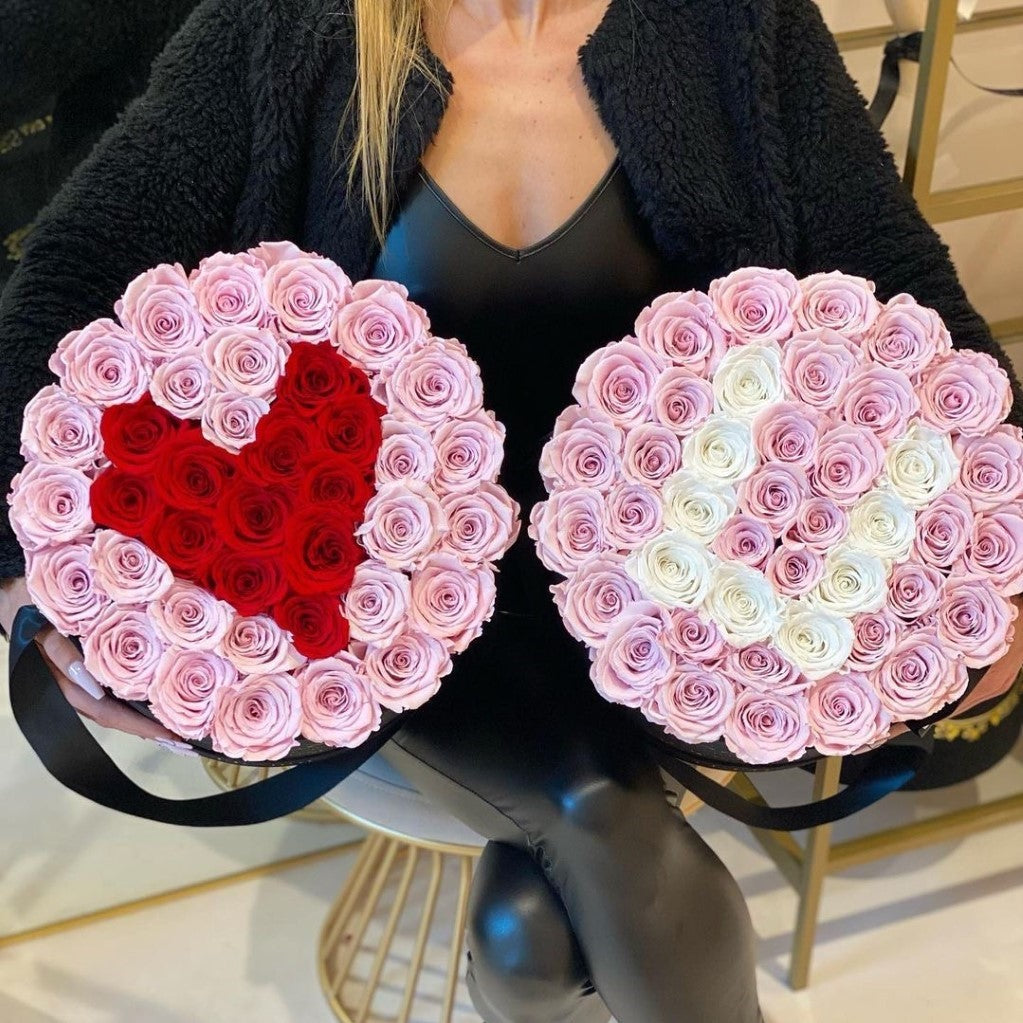 Roses in a box Los Angeles luxury hand delivery