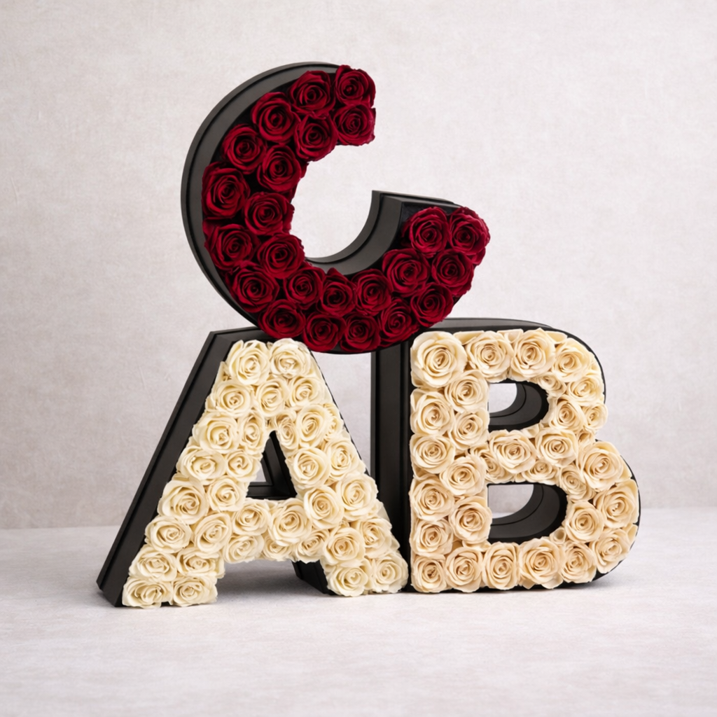 Rose Flower Letters | Letter Rose Arrangements A–Z – Palatial Petals