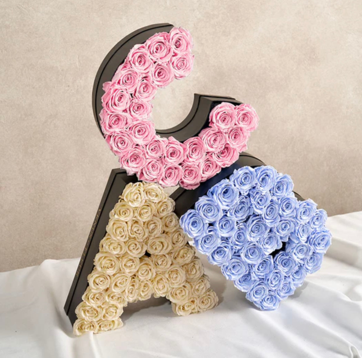 Rose Made Using Letters Rose Flower Letters | Letter Rose Arrangements A–Z – Palatial Petals