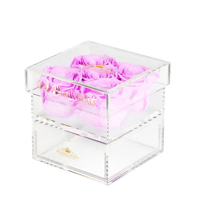 Lilac Eternity Roses - Acrylic Box