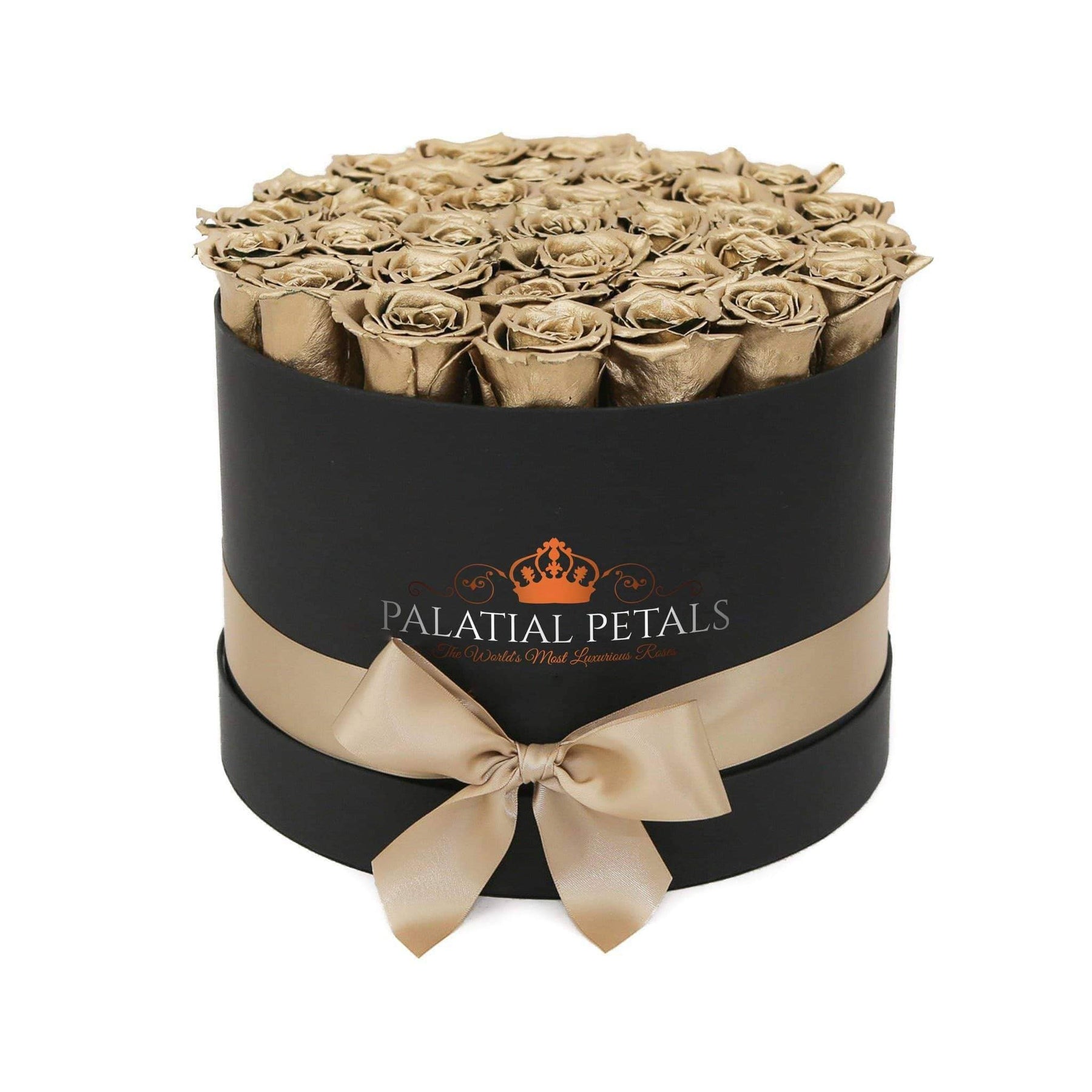 Gold Roses In A Box 24k Gold Roses That Last A Year - Grande Rose Box – Palatial Petals
