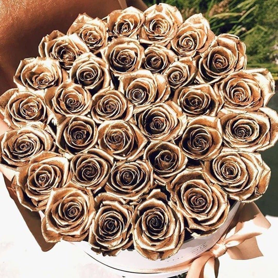 Beautiful Gold Roses 24k Gold Roses That Last A Year - Grande Rose Box – Palatial Petals