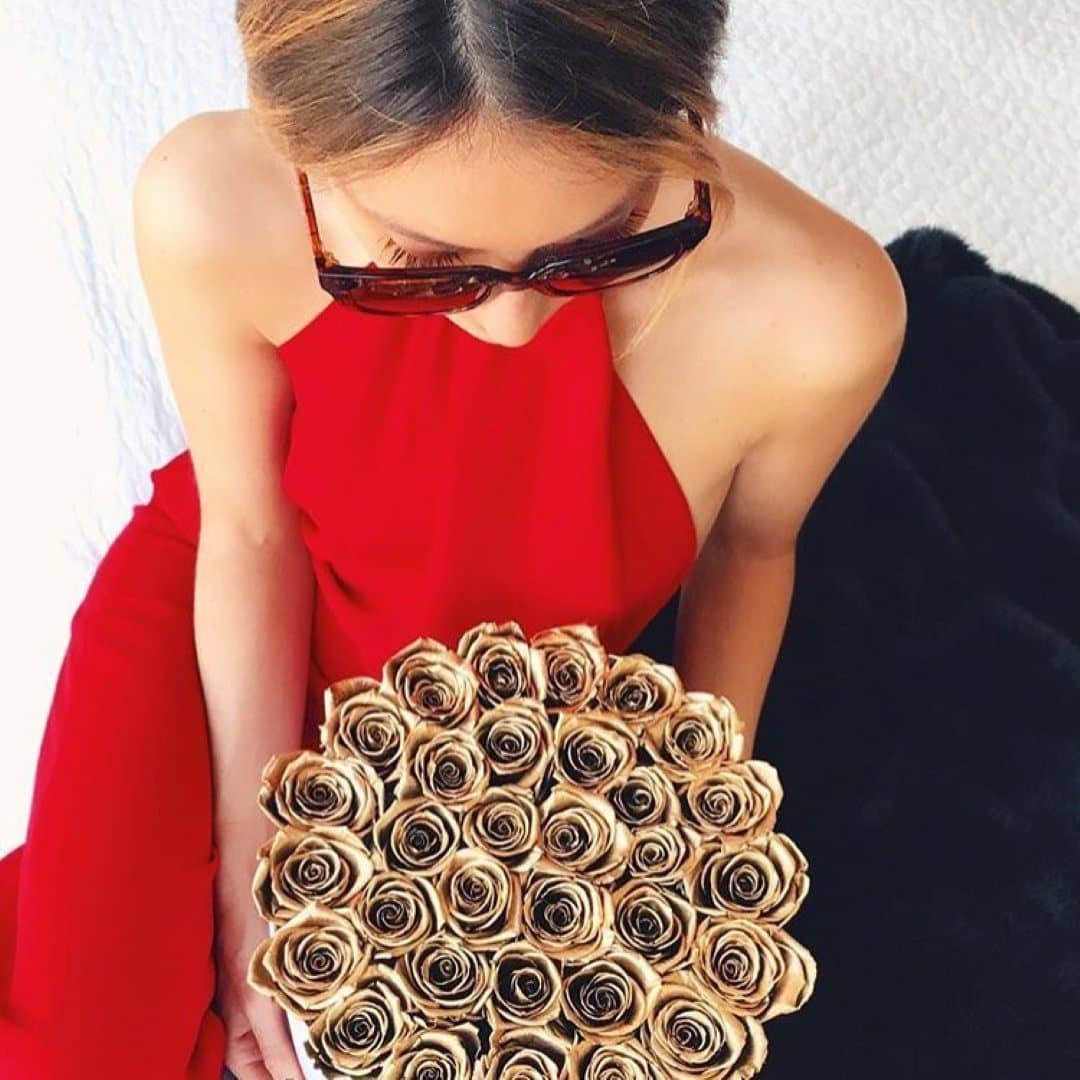 24k Gold Roses That Last A Year - Grande Rose Box