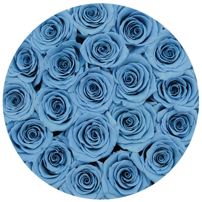 Baby Blue Roses That Last A Year - Classic Rose Box