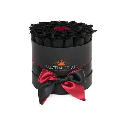 Black & Red Roses That Last A Year - Classic Rose Box