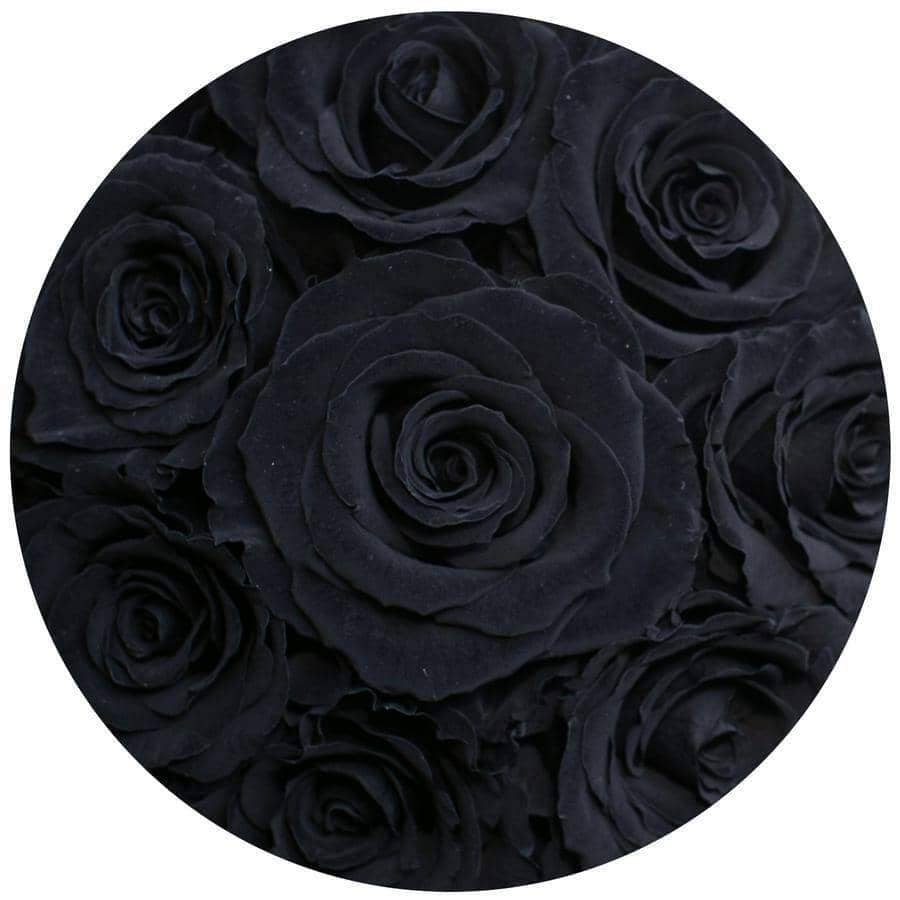 Black Roses That Last A Year - Petite Rose Box