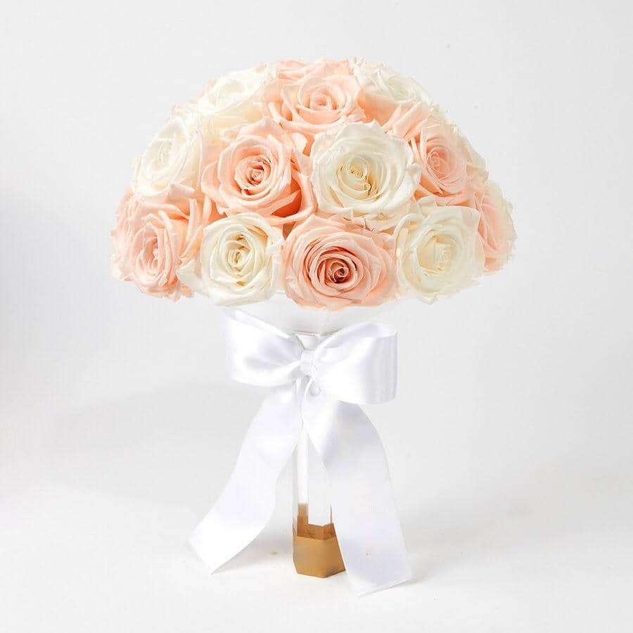 Pearl Luxury Eternity Rose Bridal Bouquet