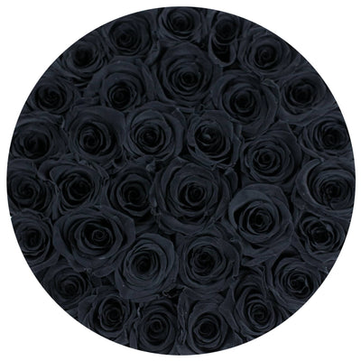 Black Roses That Last A Year - Grande Rose Box