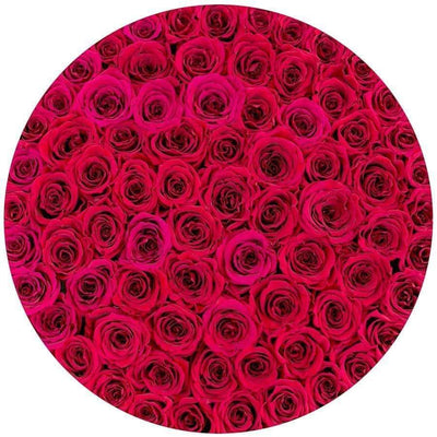 Red Wine Roses That Last A Year - Deluxe Rose Box