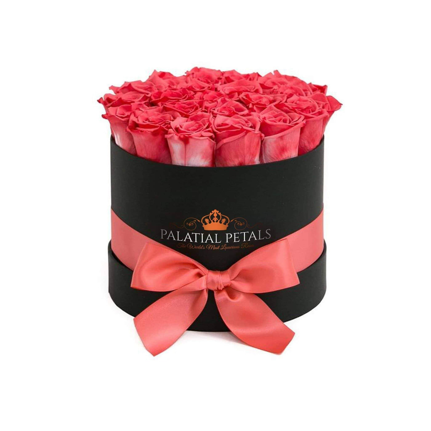 Coral Pink Roses That Last A Year - Classic Rose Box