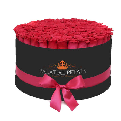 Flamingo Roses That Last A Year - Deluxe Rose Box