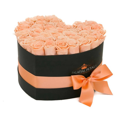 Champagne Roses That Last A Year - Love Heart Rose Box