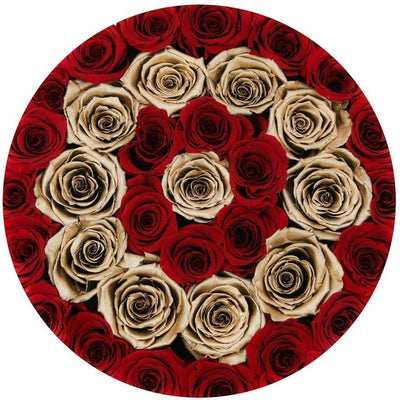 Louboutin Red & 24K Gold Roses - Grande