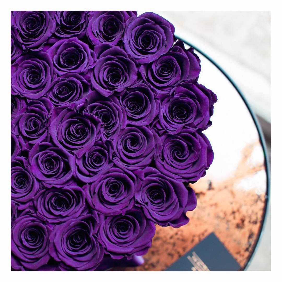 Purple Roses Premium Purple Roses That Last A Year - Deluxe Rose Box | PalatialPetals.com ...