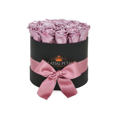 Metallic Pink Roses That Last A Year - Classic Rose Box