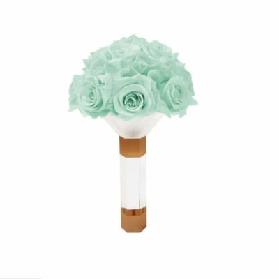 Mint Green Luxury Eternity Rose Bridesmaid Bouquet