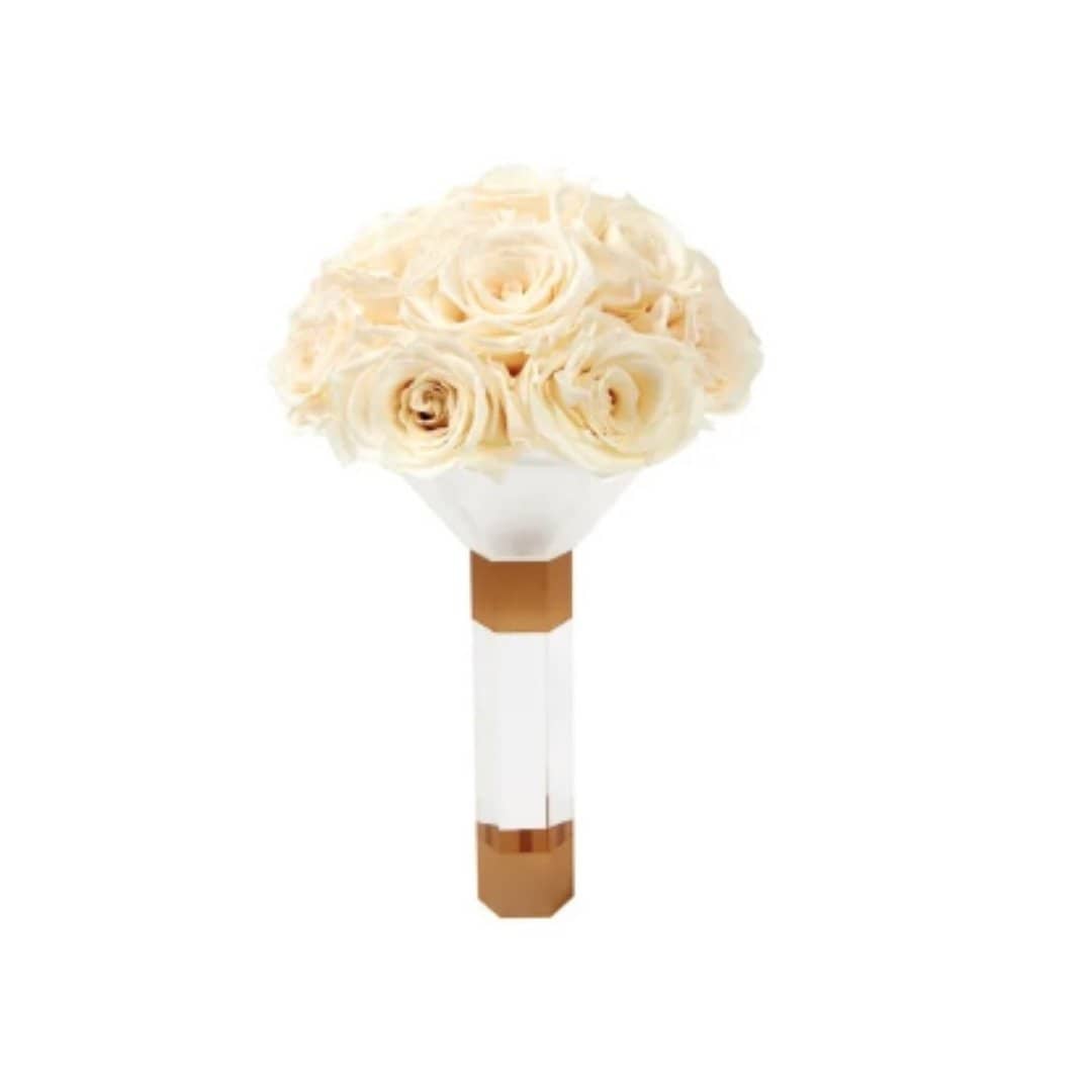 Pearl Luxury Eternity Rose Bridesmaid Bouquet
