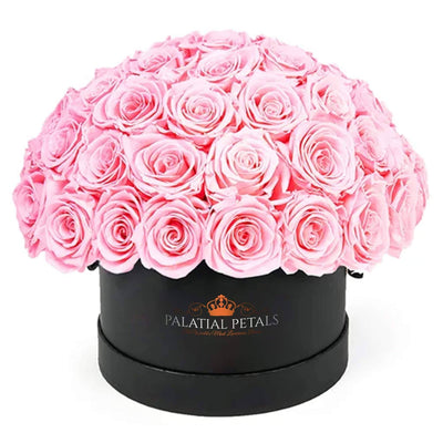 Pink Roses That Last A Year - Classic "Dome" Rose Box