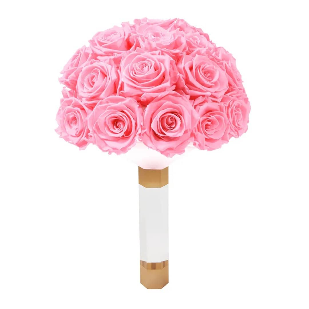Pink Luxury Eternity Rose Bridal Bouquet