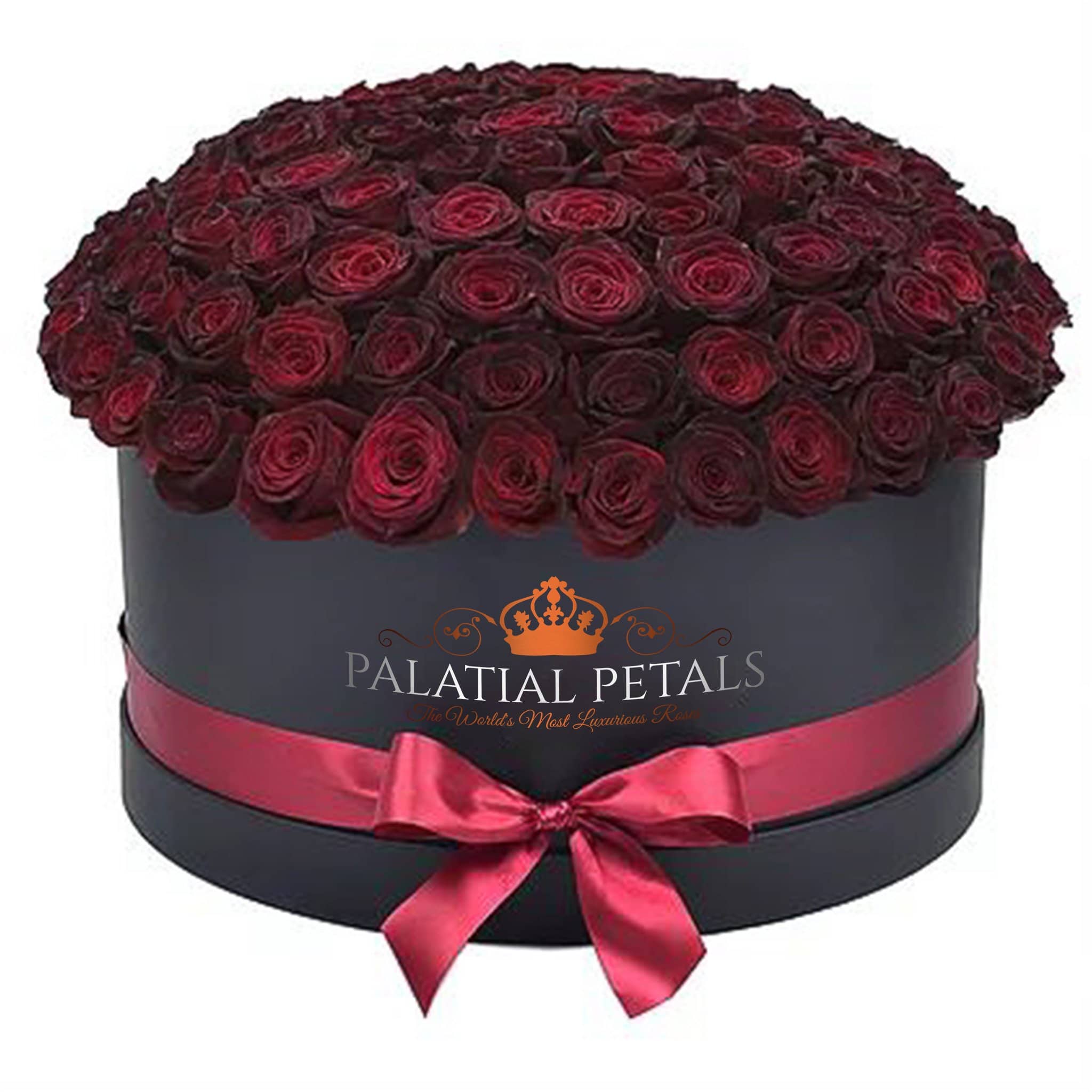 Point Roses Deluxe Pinot Noir Roses That Last A Year - Deluxe Rose Box – Palatial Petals