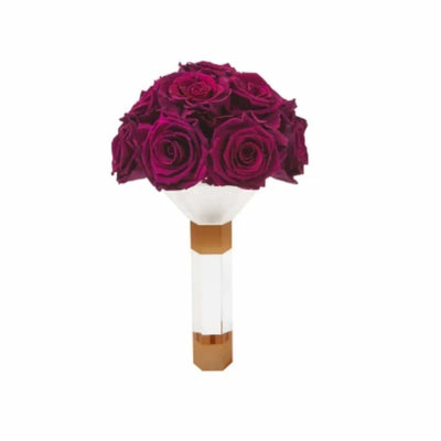 Plum Luxury Eternity Rose Bridesmaid Bouquet