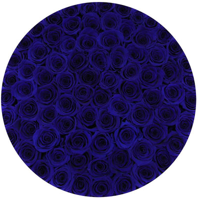 Royal Blue Roses That Last A Year - Deluxe Rose Box