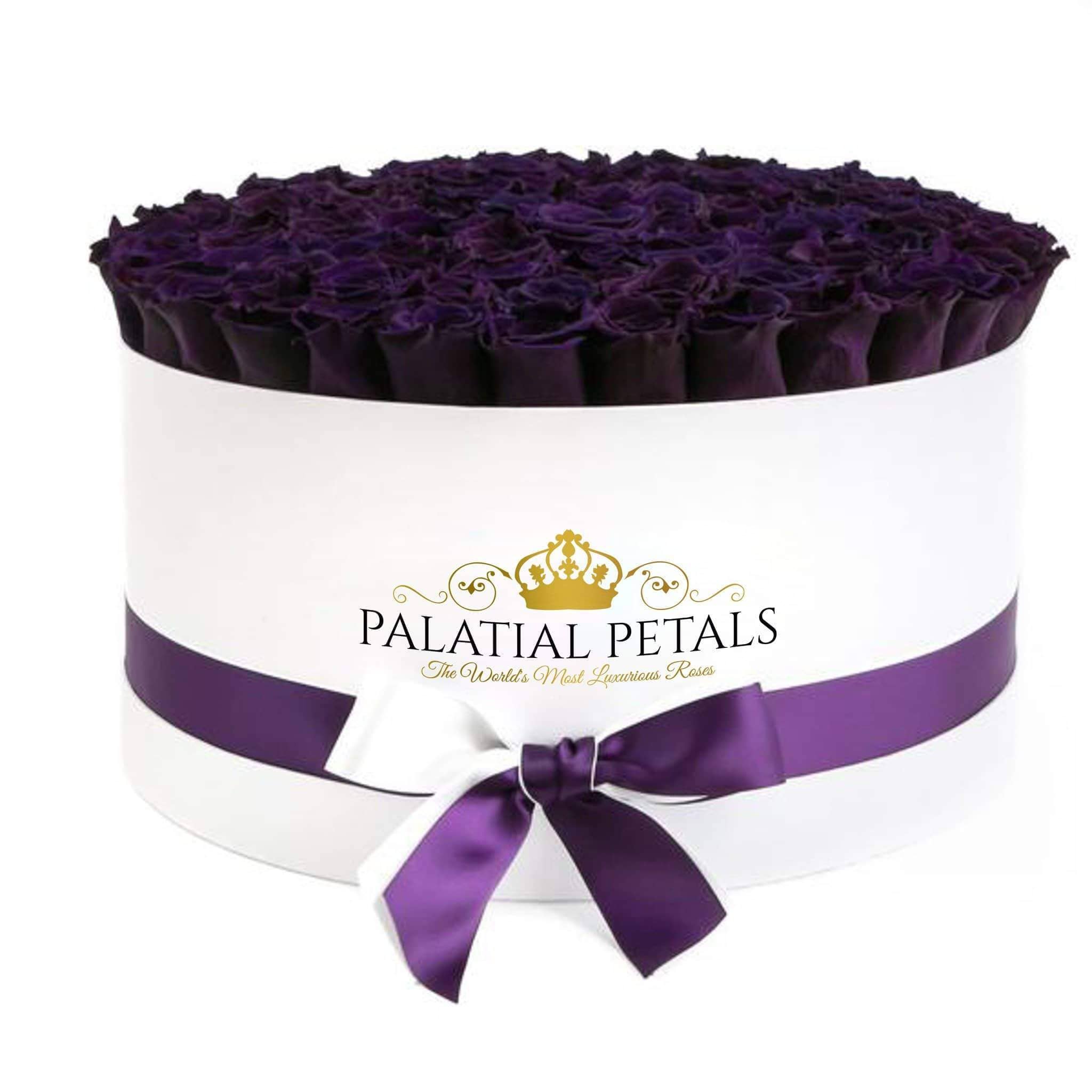Purple Roses That Last A Year - Deluxe Rose Box | PalatialPetals.com ...
