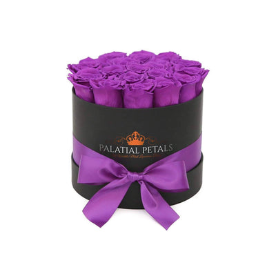 Purple Roses That Last A Year - Classic Rose Box