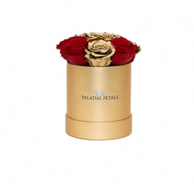 Red & 24k Gold Roses - Petite