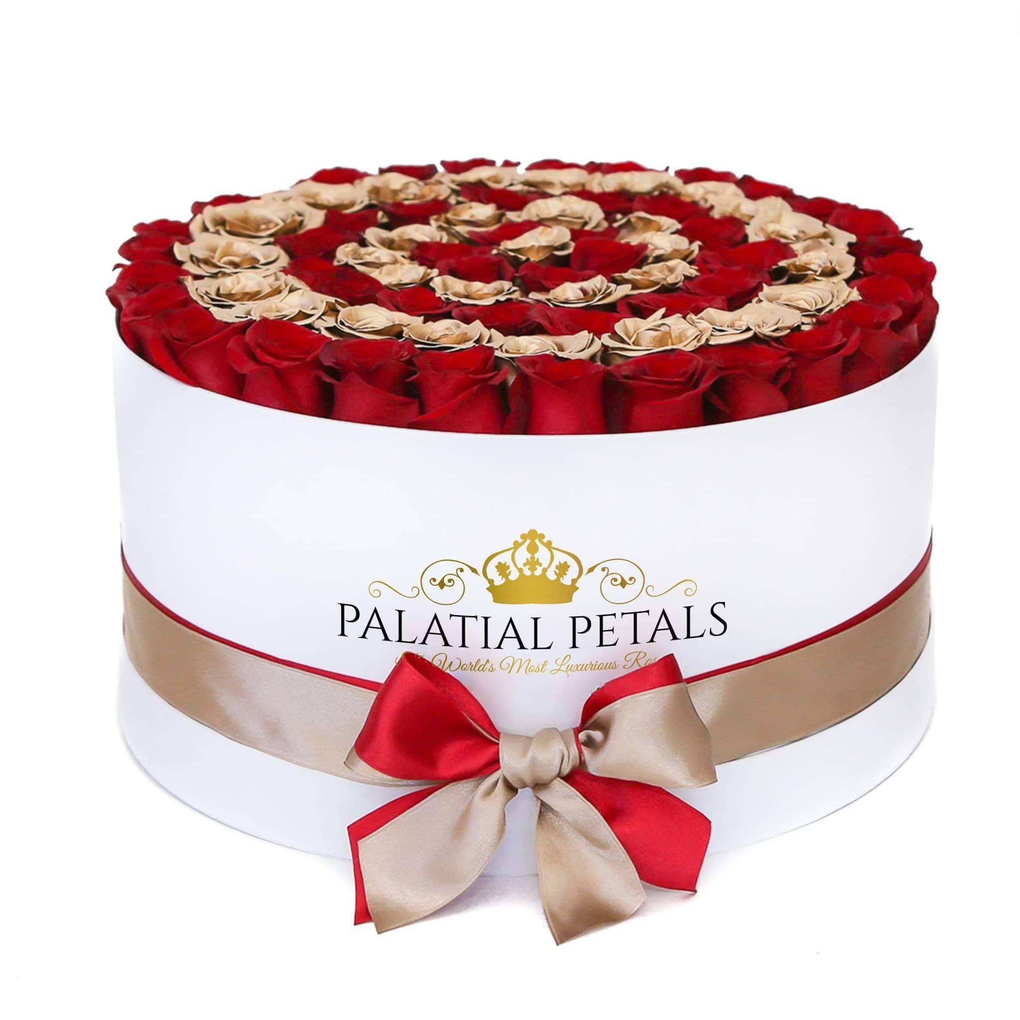 Red & 24k Gold Roses That Last A Year (Target) - Deluxe Rose Box ...