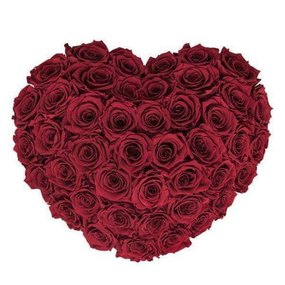 Red Roses That Last A Year - Love Heart Box