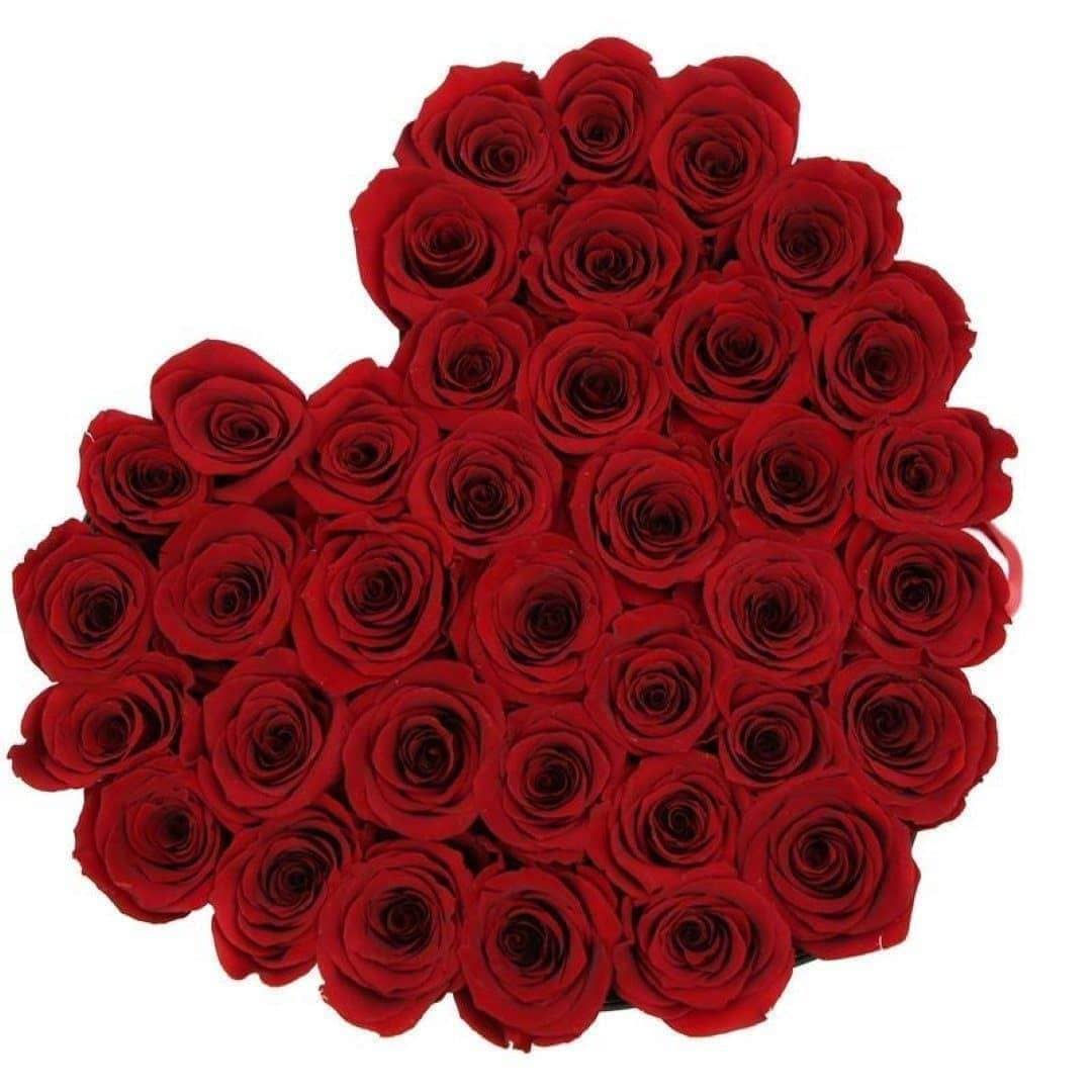 Red Roses That Last A Year - Love Heart Rose Box – Palatial Petals
