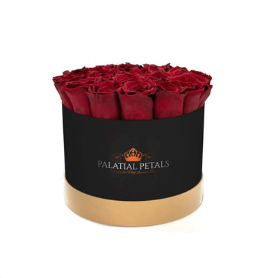Red Wine Roses That Last A Year - Classic Rose Box