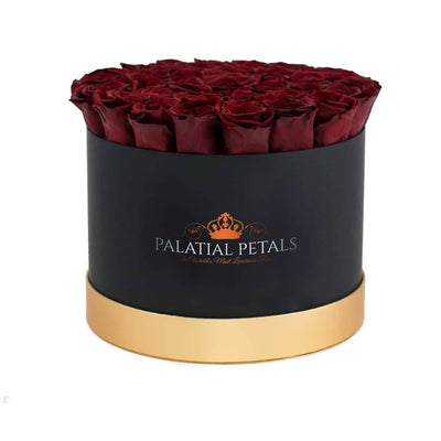 Red Wine Roses That Last A Year - Grande Rose Box