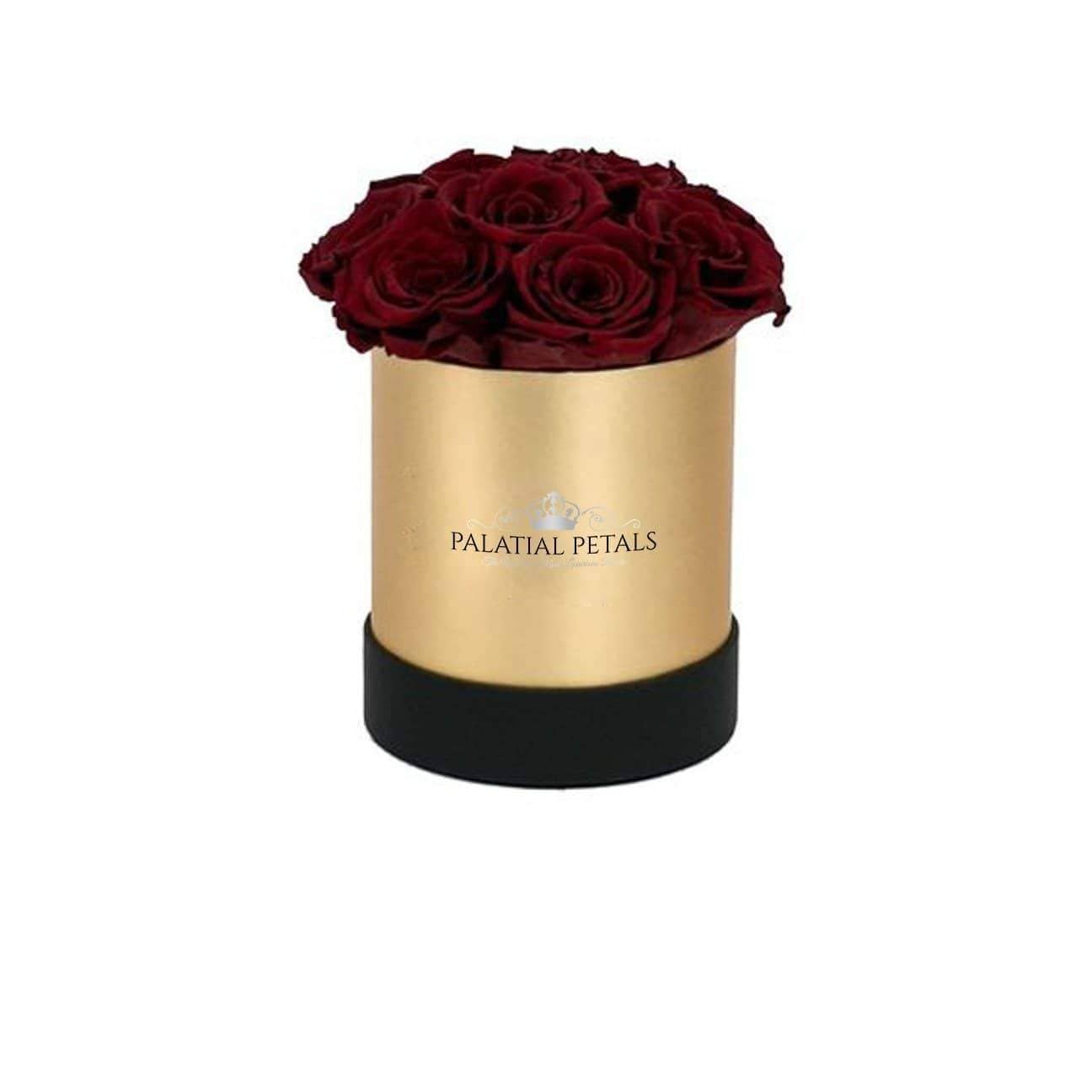 Red Wine Roses That Last A Year - Petite Rose Box – Palatial Petals