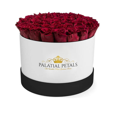 Red Wine Preserved Roses That Last A Year - Grande Rose Box