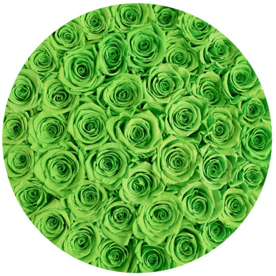 Green Roses That Last A Year - Grande Rose Box