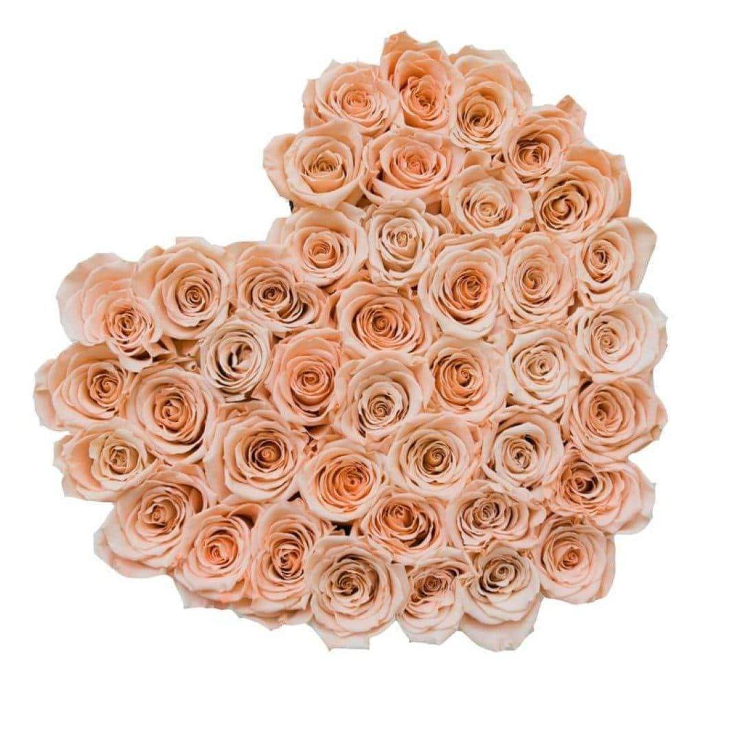 Champagne Roses That Last A Year - Love Heart Rose Box