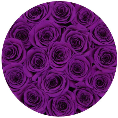Purple Roses That Last A Year - Classic Rose Box