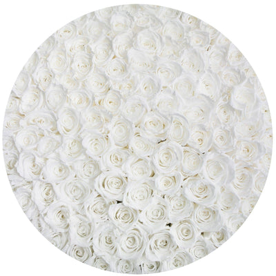 White Roses That Last A Year - Deluxe Rose Box