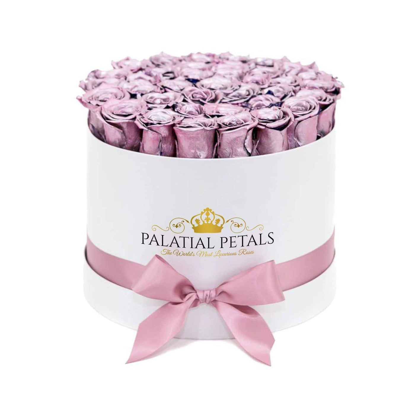Shiny Pink Roses That Last A Year - Grande Rose Box