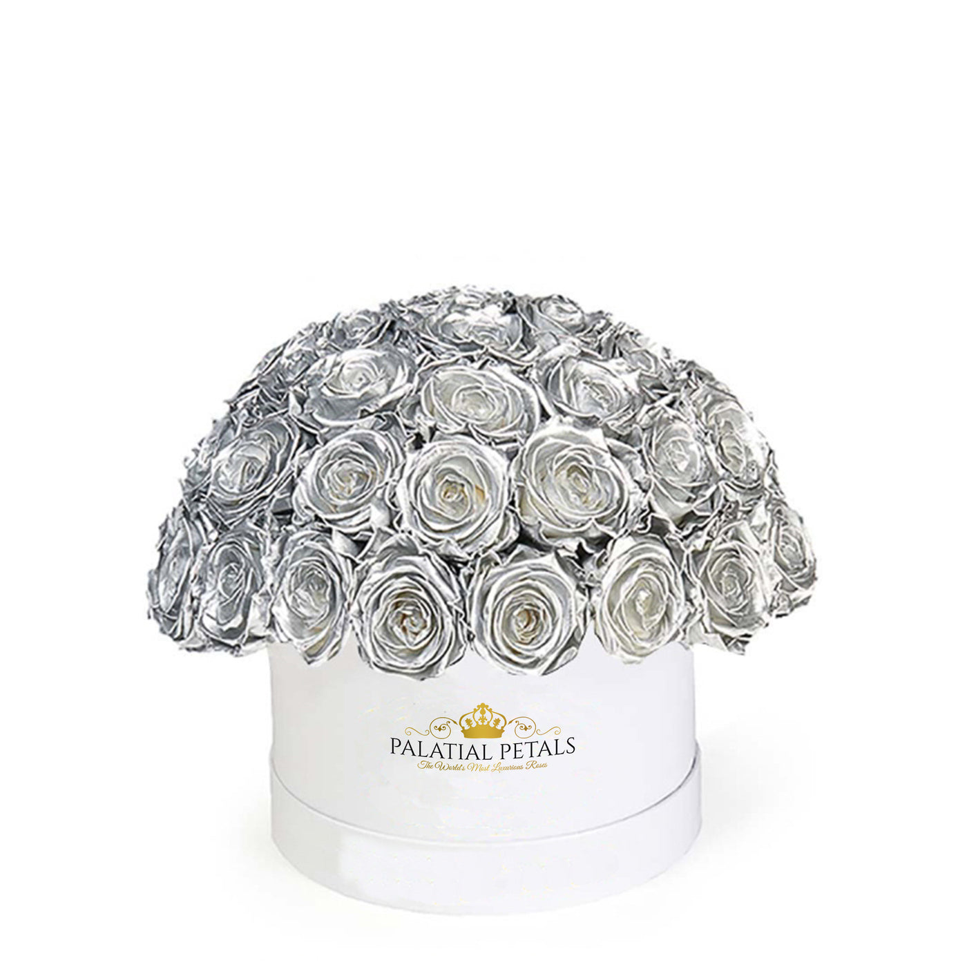 Silver Roses That Last A Year - Classic Rose "Crown"