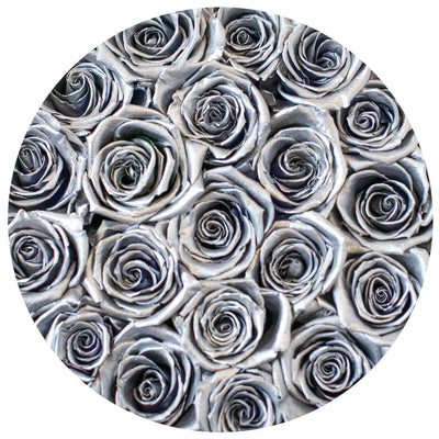 Silver Roses That Last A Year - Classic Rose Box