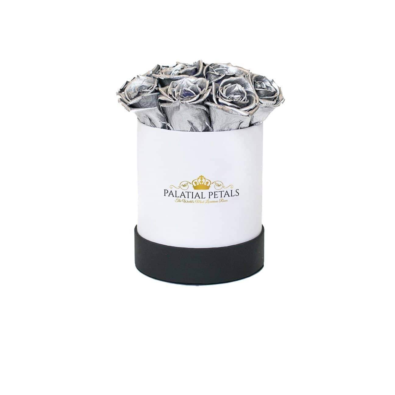 Silver Roses That Last A Year - Petite Rose Box