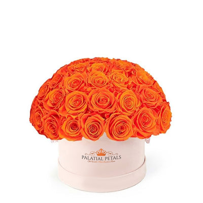 Hermès Orange Roses That Last A Year - Classic "Crown"