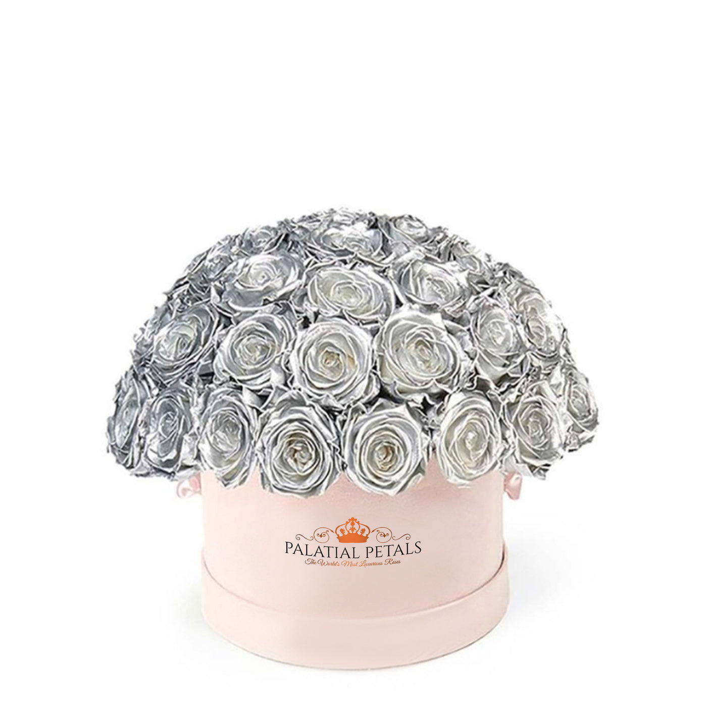 Silver Roses That Last A Year - Classic "Crown"